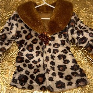 NWT Pier 1 Imports Leopard Print Cheetah Coat Holiday Ornament RARE